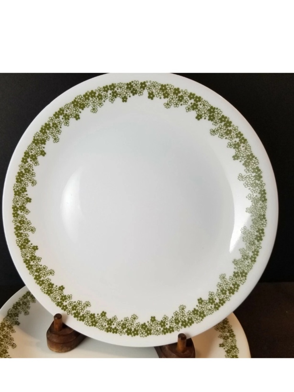 Set of 4 10” Corelle Corningware “Spring Blossom” Dinner Plates Cottagecore VTG
